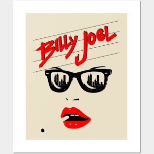 Billy Joel face Posters and Art